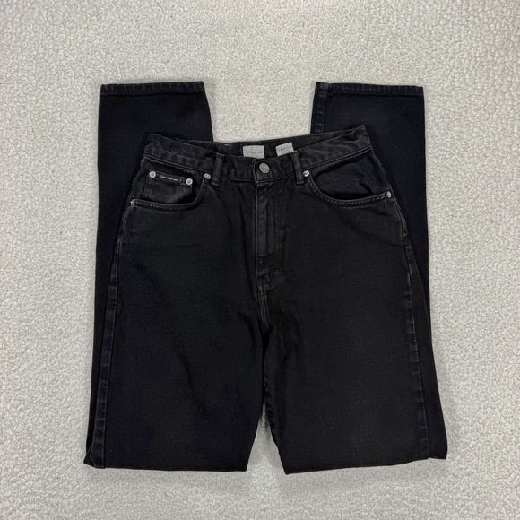 Calvin Klein Denim - Calvin Klein Jeans Straight Women's 26x32 Black Y2K Streetwear Normcore Casual